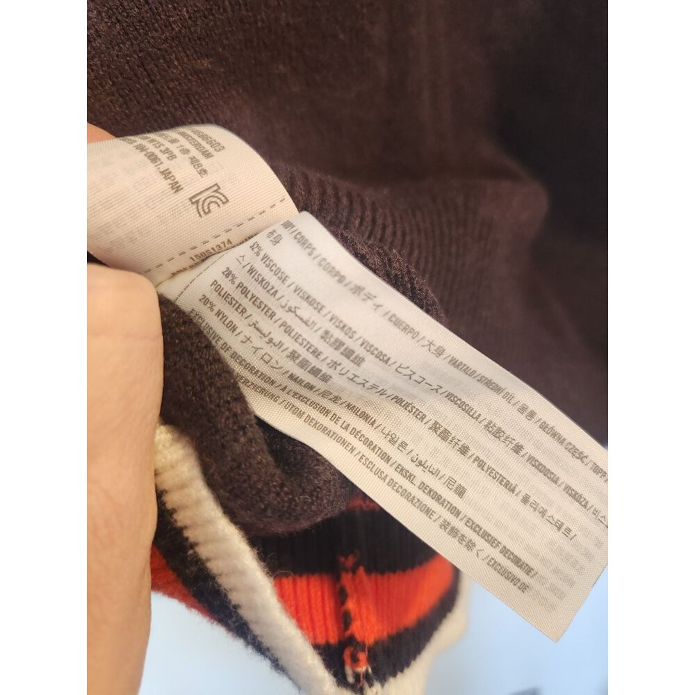 Abercrombie & Fitch Women's Sz. XS Cleveland Browns V Neck Sweater - Picture 4 of 4